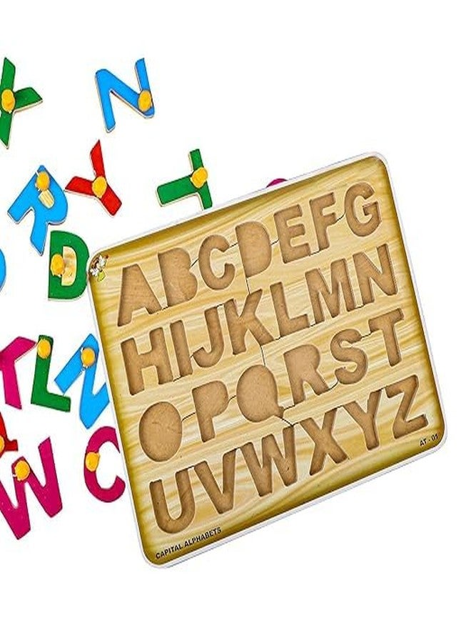 RPC99 Wooden English Alphabets & Numeric Number 1-20 Wooden Puzzle for 02 Yrs - 05 Yrs (Multicolor) - Image 4